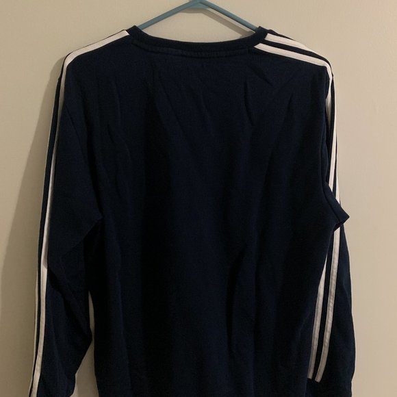 Adidas Navy Blue Pullover Crewneck size M - Picture 2 of 3